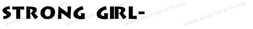 strong girl字体转换